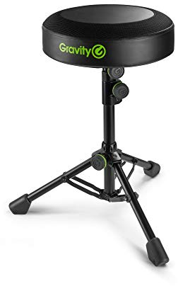 Gravity FD SEAT 1 - Runder Musikerhocker klappbar, höhenverstellbar
