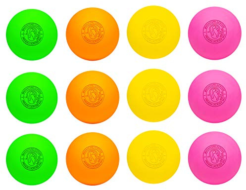 Signature Lacrosse bollset – paket med 2, 4, 8, 12 och 100 – massagebollar utan kemisk lukt, myofascial frigöringsverktyg, ryggrulle, muskelknutsborttagare