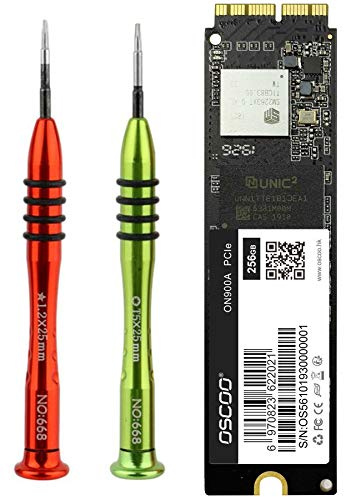 OSCOO 1TB SSD NVMe PCIe avec tournevis disque dur de remplacement pour MacBook Pro Retina fin 2013- mi-2015, MacBook Air mi-2013-2017, iMac fin 2013-2017, Mac Pro fin 2013, Mac Mini fin 2014
