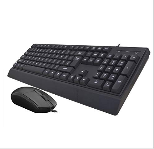 2 piezas fijadas mecánica sensación USB teclado de juego con cable y ratón combinado teclado de juego de trabajo
