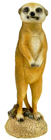Kremers Schatzkiste Statuette de jardin en forme de petit suricate 20 cm