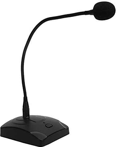 EBTOOLS Wired Microphone, 360 Degree Omnidirectional Highly Sensitive Noise Reduction Desktop Microphone, with 5m XLR Cable, Suitable for Meetings, Voice, Games, Karaoke