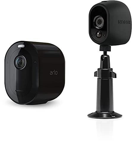 Arlo Pro3 Wireless Outdoor Home Security Camera System CCTV, 6-Month Battery, VMC4040B & Certified Adjustable Mount, Accessory, Smart Home, for Wireless Wi-Fi CCTV HD Security Camera, Black, VMA100B