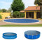 Poolpanda Premium Solarfolie Ø 732 cm rund | Stärke 400 µm | schwarz/blau | zuschneidbar | Solarplane für Pool | Poolheizung