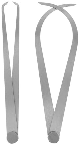TEHAUX Firm Joint Inside/Outside Caliper Set 200mm for Precise Measurement in Carving and Modeling Steel Tool for Measuring Internal and External Dimensions