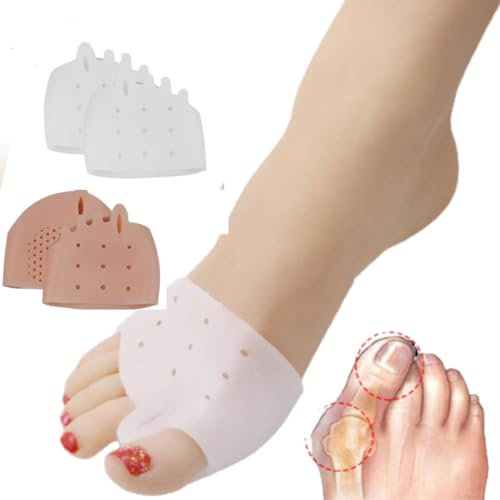 N8 NOHERSUMI R 8 Separadores de Dedos de los Pies Superpuestos, 2 PARES – Enderezador y Separador de Dedos – Separador de Dedos de Pie de Silicona (2 pares), protección para juanetes.