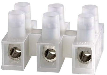 Lüsterklemme 3-polig - max 4,00 mm² - 2 Leiter - transparent (150 Stück je Karton)