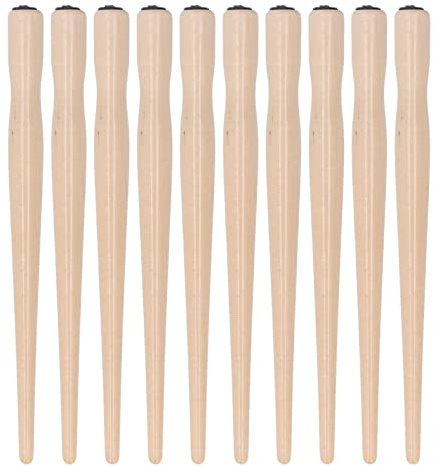 Set di 10 penne a immersione per penna a immersione, in legno, resistenti, per pittura artistica, calligrafia inglese (colore del tronco)
