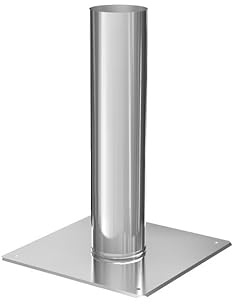 Schornsteinkopf Verlängerung Kaminerhöhung einwandig, Edelstahl Länge 500 mm 180 mm