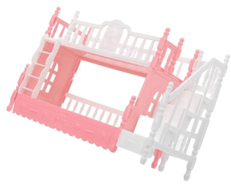 ifundom Miniatur Etagenbett Modell Puppenhaus Möbel Mini Deko Schlafzimmer Accessoire Für Kinderzimmer Spielzeug Puppenzubehör Mit Realistischer Verarbeitung Und Praktischem Design