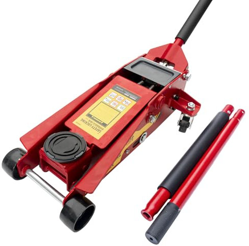 leadstand Hydraulischer Wagenheber 3,5T（3500kg） 3,5Ton Unijack und Hydraulikheber kombiniert in einem, Schwer KFZ wagenheber Emergency Kit mit Lug Wrench und Handschuh