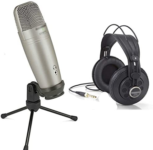 UHJKLA Microfono Monitoraggio in Tempo Reale Microfono a condensatore a diaframma Largo Supporto Plug & Play Microfono ad Alta capacità