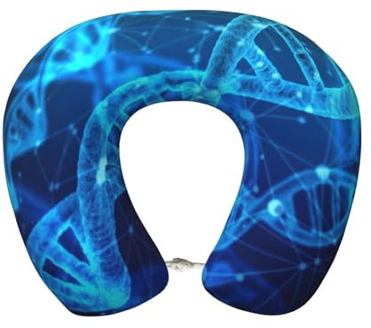 DNA-Ketten-Fotodruck personalisiertes Reisekissen aus Memory-Schaum, geeignet zum Schlafen in mehreren Szenarien