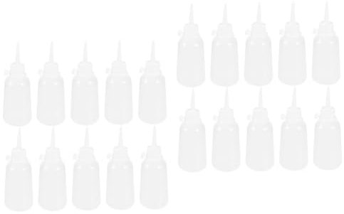 OSALADI 20pcs Kitchen Squeeze Bottle Refillable Condiment Bottle Glue Fine Tip for Home Craft