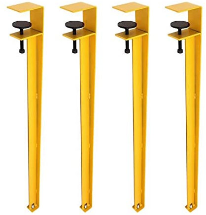QAZXDRFG Pieds de Meuble réglables, 4 Pieds de Table réglables en Forme de F, Pieds de Bar, Pieds de Support de Plan de Travail (Vert, 40 cm)