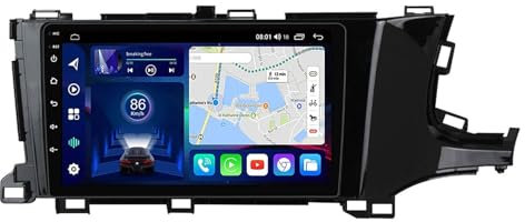 Ricevitore audio da auto Android 14 per Honda Shuttle 2 2015-2020,doppio DIN,schermo touch da 9 pollici,con navigatore satellitare,Bluetooth,vivavoce,RDS,SWC,telecamera di retromarcia,microfono (Y2 8