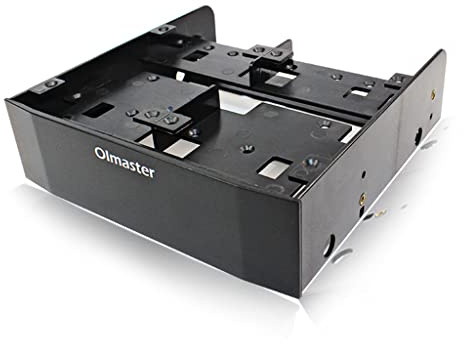 Staffa di conversione per hard disk, telaio per unità ottica, multifunzione, staffa da 5,25 pollici a 3,5 pollici, staffa adattatore Ssd Olmaster da 6,3 cm