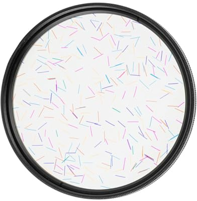 Sternenlicht 77mm Effektfilter für Kunststoff Kameraobjektiv | Spezialeffekt, Umstellbarer Durchmesser, Kaltbrechung, Verschleißfest, Inklusive Winding Ring für Nachtaufnahmen