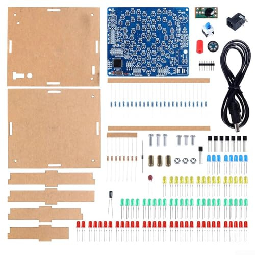 Kit de soudure LED DIY en forme de cœur avec lumière de flux de musique IC Electronique Projet d'apprentissage pour débutants et étudiants