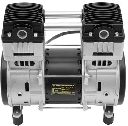 FlüSterkompressor - Compressore ad aria compressa, motore senza olio, compressore d'aria senza olio, compressore d'aria senza olio, compressore d'aria per officina, riparazione auto, fabbriche