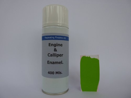 2 x 400ml Aerosol Lime Green Heat Resistant Gloss Brake Caliper Paint
