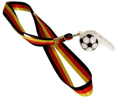 Pohly 5 x Lanyard + Trillerpfeife Deutschland zur WM 2014