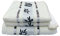 LSHARON Premium Bamboo Fiber 3 Piece Towels Set (1 Bath Towel, 2 Hand Towels) - Natural, Ultra Absorbent and Eco-Friendly (White)