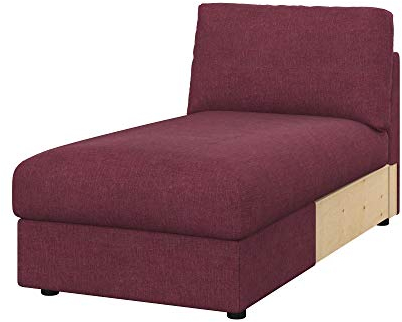 Soferia Überzug Kompatibel Mit Vimle Recamiere Bezug Schonbezug Chaiselongue-Bezug Husse Wasserabweisend Fleckschutz Softi Rot Bordeaux