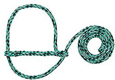 Weaver Livestock Braided Poly Rope Halter, 4 ft Modern, Adjustable, Soft Braid Sheep Halter, Livestock Equipment for Sheep, Goats