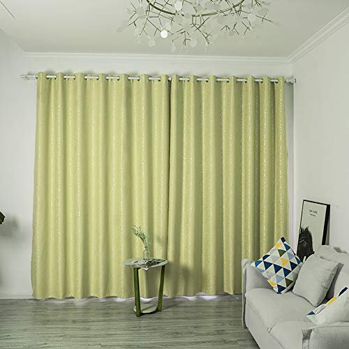 Boyouth Cortinas Opacas Gruesas para Ventanas con Estampado de Círculos Calientes, Estilo Rústico, con Ojales para Riel con Ganchos en la Parte Superior para Sala de Estar, Dormitorio
