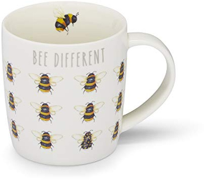 Cooksmart Bee Different Ceramic Barrel Mug for Tea & Coffee