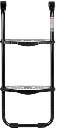 SkyBound Universal 2 Step Trampoline Ladder - Easy Install Ultra-Durable Steel Trampoline Step Ladder for 32 to 40 Tall Trampoline Frames - 220 Lbs Capacity Stairs for Kids and Adults