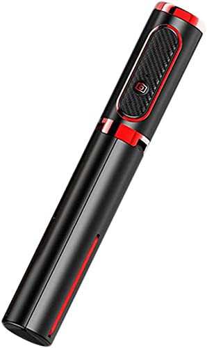 ZRDSZWZ Perche à selfie professionnelle avec trépied intégré Bluetooth et retardateur pour téléphone Couleur : blanc (couleur : rouge)