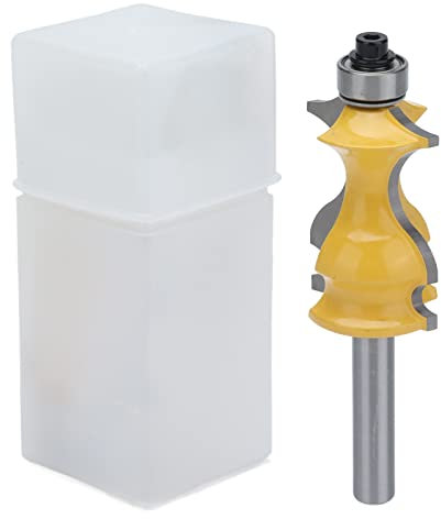 Architectural Molding Router Bit, 28mm/1.1in Shank, Base Moulding Router Bit for Cutting Synthetic Materials, Plywood, Hardwood, Softwood