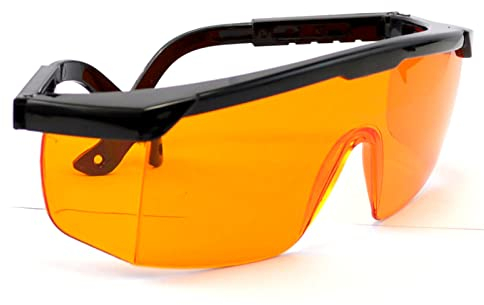 Schutzbrille für UV, Blaulichtfilter-Schutzbrille für zahnärztliche Lichthärtung 190-490NM medizinische Blaulicht-Fluoreszenz-UV-Lampen-Laserschutzbrille