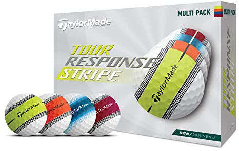 Taylormade Golf Tour Response Lot de 1zaines de balles à Rayures Blanc