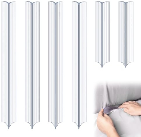 Slipcover Grips for Sofa, Durable Silicone Couch Cover Holder, Anti-Slip Sofa Slipcover Tucks for Sofa, Armchair and Furniture's Cover Stay in Place, Great for Pet Owners 6 Pack