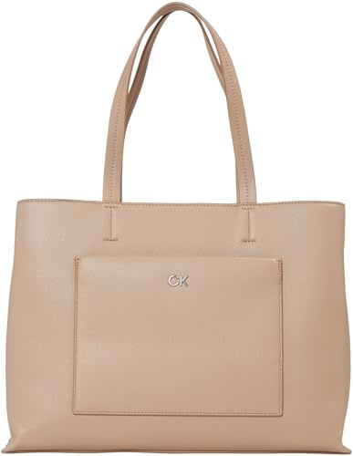 Calvin Klein Damen Tote Bag Tasche Daily Medium Mittelgroß, Beige (Chanterelle), Einheitsgröße