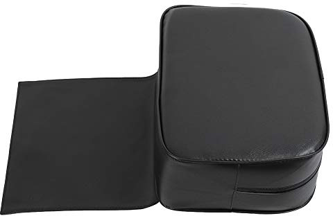 Coussin de Siège Rehausseur pour Salon de Coiffure, Durable et Doux, Housse en Cuir PU, Confortable pour les Enfants, Facile à Nettoyer (BLACK)
