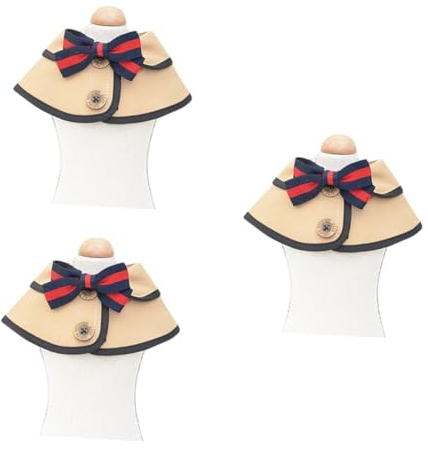 Beavorty 3stücke Pet Cape Saliva Towel Für Hunde Khaki Hundebandana Als Stilvolles Accessoire Für Kleine Mittelgroße Haustiere Schutz Vor Schmutz Beim Fressen