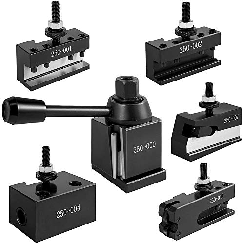 Dawafit Dreh Werkzeug Halter, Werkzeug Satz für Metall Dreh Maschinen Werkzeug Halter für 1/2 Dreh Werkzeuge Wechseln, 250-000 Mini Dreh Werkzeug Halter