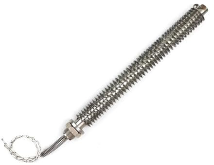 LVSELINGI 220v 1KW Elemento Riscaldante Alettato Riscaldatore ad Aria Calda in Acciaio Inox Resistenza al Riscaldamento Elettrico Riscaldatore a Cartuccia for Forno/Stufa Cheerfully