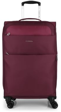 Gabol - Maleta Mediana Blanda Expandible Cloud 68x42x27 cm - Peso 2,7kg con Capacidad de hasta 68L - 4 Ruedas Dobles y Cerradura TSA - Diseño Español en EVA Resistente y Flexible - Burdeos