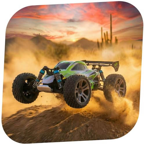 RC Ferngesteuerter 4-WD Antrieb 35-km/h Off-Road Buggy Maßstab 1:18 mit proportionaler Steuerung, kompatibel mit WL-Toys, Hochwertiger RTR Monstertruck, Auto, Gelände-Fahrzeug für Kinder u. Erwachsene