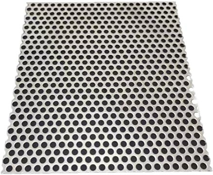 GUTIXI Drain Covers, Square Drain Strainer, 304 Stainless Steel Sewer Strainer, 5mm Hole, Mesh Drain Protectors for Outdoor Indoor, Shower Kitchen Sink Drainage(25x25cn)