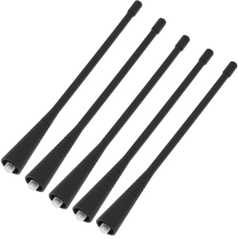 Create idea Antena UHF de 5 Piezas 400-470 MHz Antena Parlante Compatible con Motorola GP88S GP328 GP338 GP3188 GP3688 GP2000 GP328PLUS GP88S 16,9 Cm