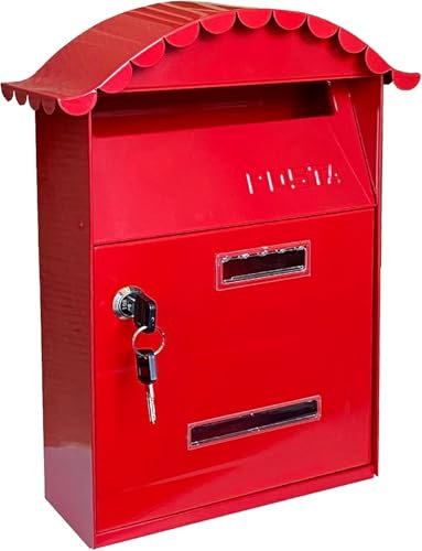 Kippen 10006PR - Cassetta Postale Modello GLORY di Colore Rosso. Dimensioni: 350x250x100mm.