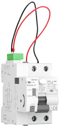 Interruptor Diferencial de Protección contra Pérdidas Tipo AC 40A 30mA Auto Rearmable Superinmunizado con Función de Reinicio Automático, Interruptor AC220V, Dispositivo de Seguridad Inteligente