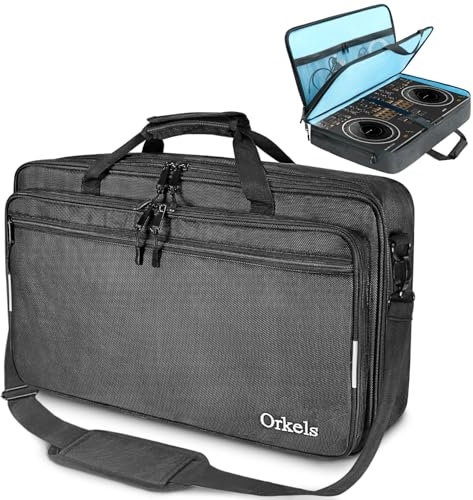 SUNDOY Borsa imbottita per controller DJ DDJ-FLX10, DDJ-GRV6, DDJ-REV5, DDJ-REV7, DDJ-FLX6-GT, DDJ-800, XDJ-RR, DDJ-1000SRT, RX, S8, DDJ SX, SX2, SX3, Inpulse 500 controller DJ (L-72 x 41 x 15 cm)