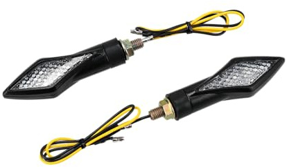 Set: 2x Blinker Raute lang 12V LED mit Klarglas - für Moped und Motorrad